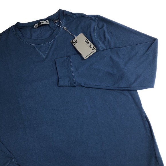 G/Fore Shirt Men's Size XL Blue Storm Long Sleeve Crew Neck Mid‎ Layer Top